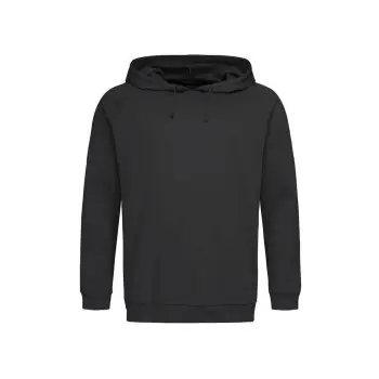 Stedman Hooded Sweatshirt Unisex Svart bomull 4XL Utförsäljning