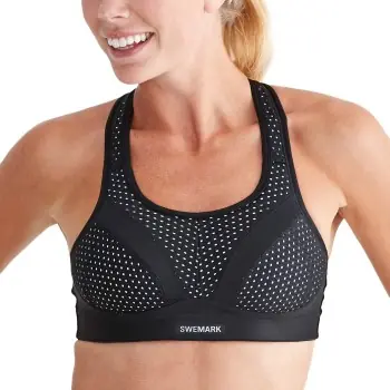 Premium Swemark Incredible Extreme Support Sports Bra BH Svart E 80 Dam